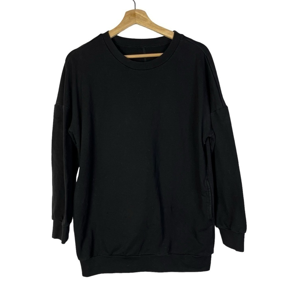 Boutique Black‎ Tunic Waist Pocket Crewneck Sweatshirt M